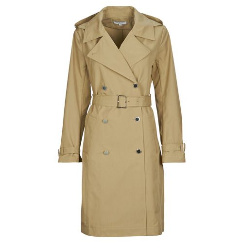 Trench Donna Morgan GROAD in tessuto leggero, colore beige, con cintura in vita e dettagli eleganti. Ideale per un look raffinato e alla moda, perfetto per la primavera e l'autunno. Acquista ora il trench Morgan GROAD per aggiungere stile al tuo guardaroba!
