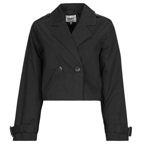Trench Donna Only ONLEJA Nero, elegante giacca lunga in tessuto di alta qualità, perfetta per ogni stagione. Design moderno e femminile, adatto a look casual e formali. Disponibile in nero, versatile e facile da abbinare. Acquista ora per aggiungere stile al tuo guardaroba!