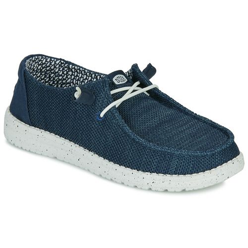 "Scarpe HEYDUDE Wendy Stretch Sox Blu Slip on Donna, eleganti e comode, perfette per il tempo libero. Design alla moda con tessuto elasticizzato per una calzata ideale e massima libertà di movimento. Scarpe versatili da abbinare a qualsiasi outfit, ideali per la primavera e l'estate."