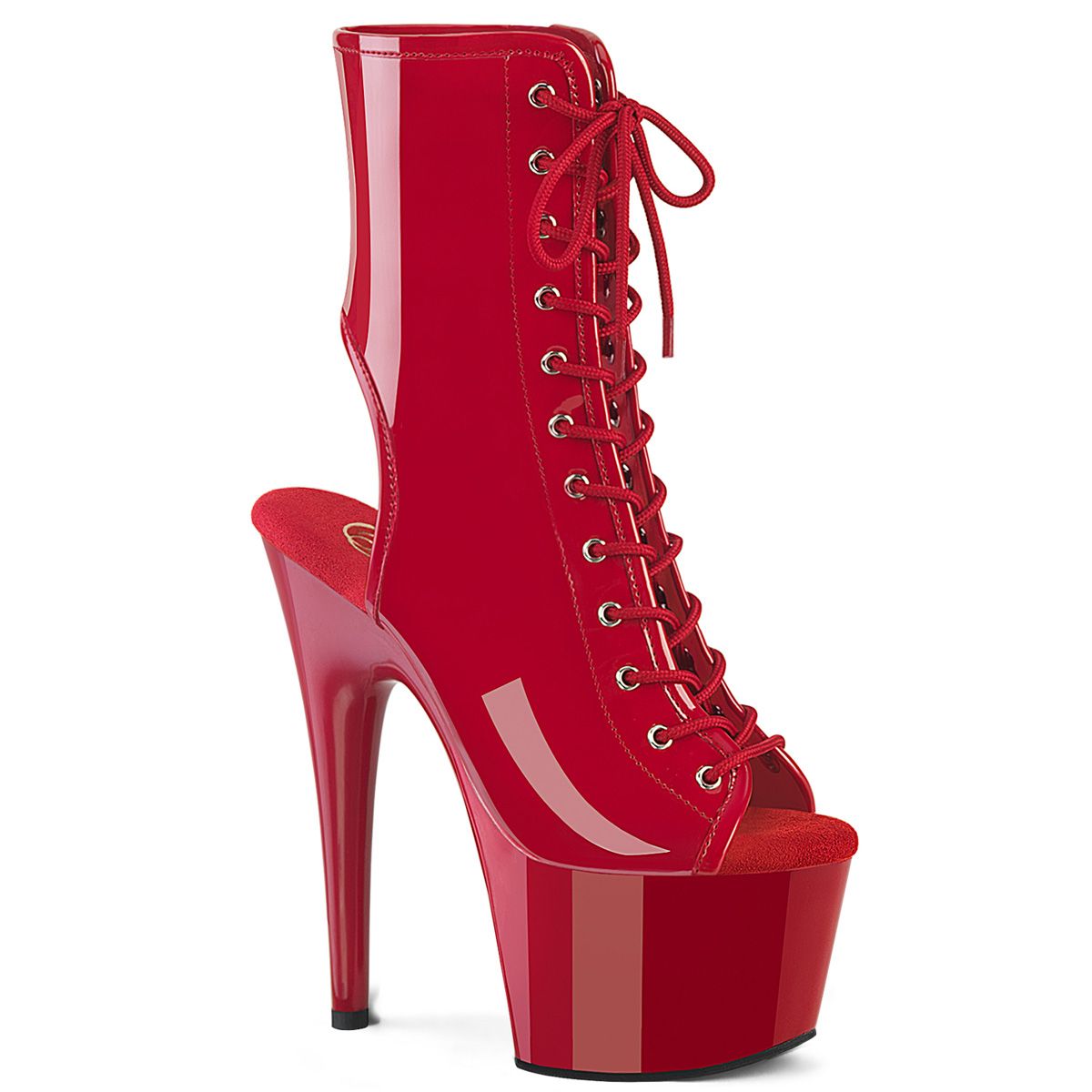 Pleaser ADORE-1016 ADO1016/R/M Tronchetti  Tacco Altissimo 17 Plateau 7.0 Rosso ADO1016/R/M