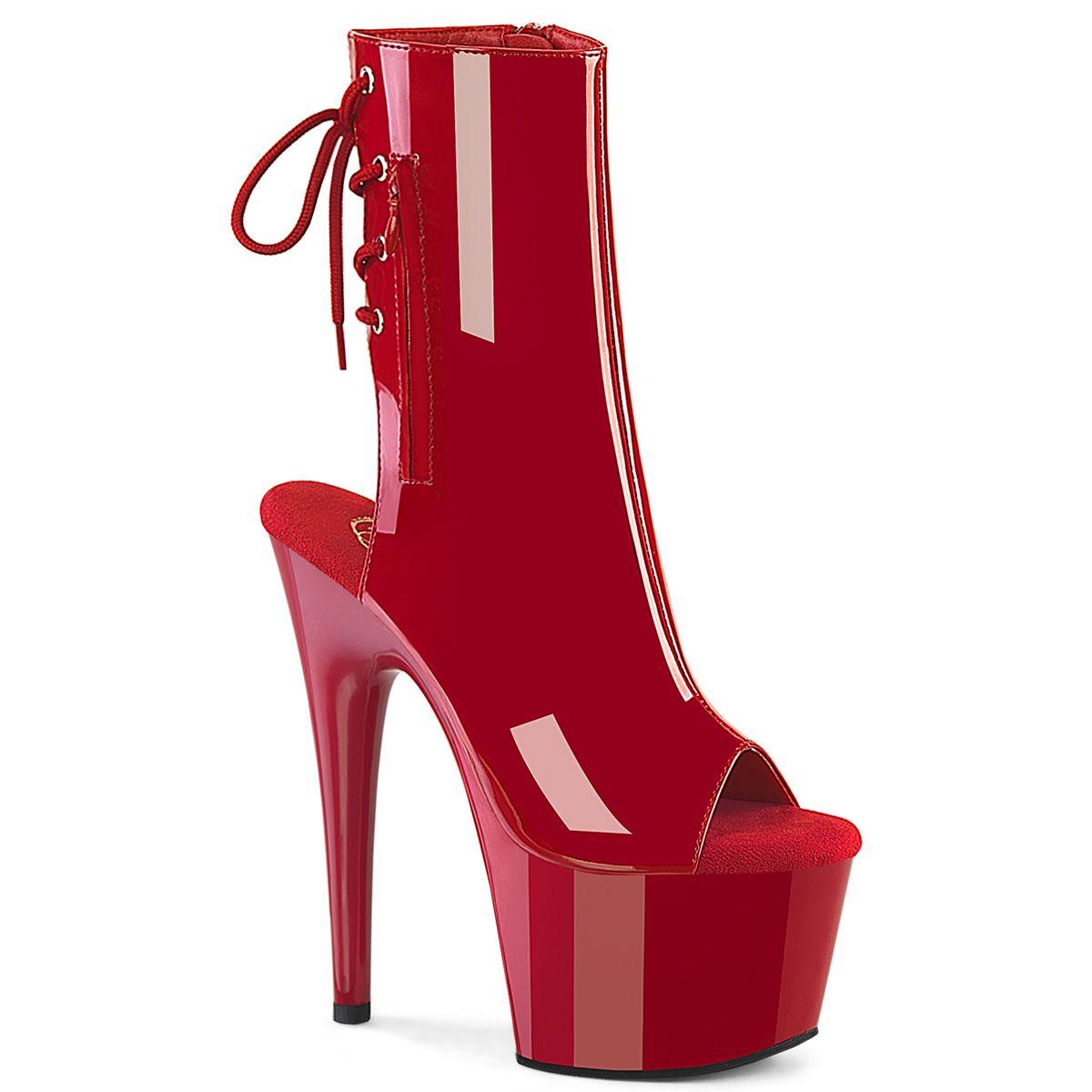 Pleaser ADORE-1018 ADO1018/R/M Tronchetti  Tacco Altissimo 17 Plateau 7.0 Rosso ADO1018/R/M
