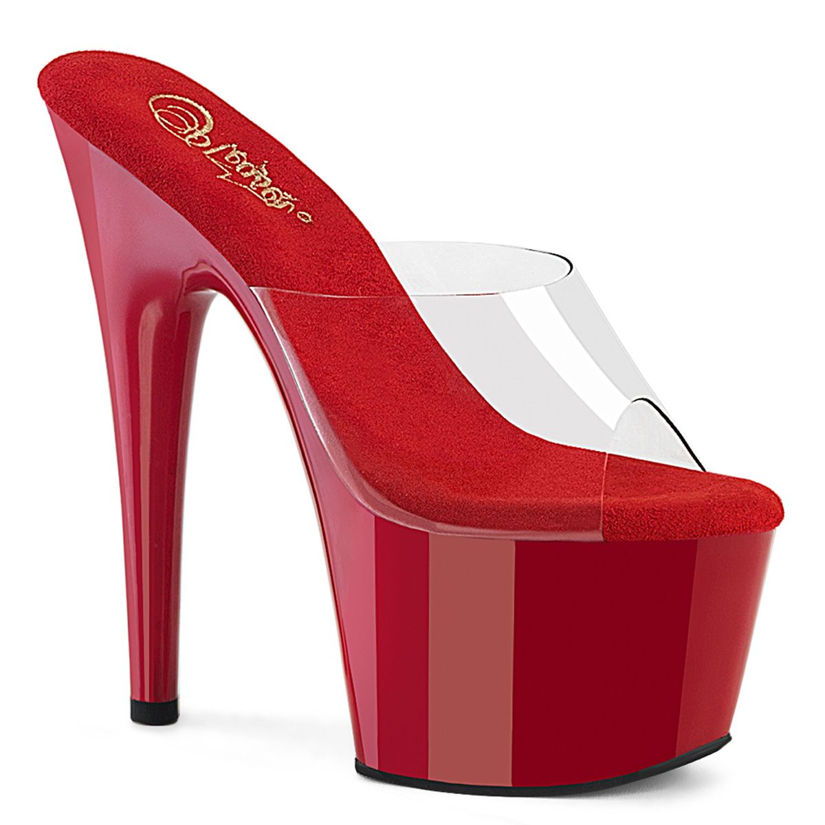 Pleaser ADORE-701 ADO701/C/R Sabot Donna  Tacco Altissimo 17 Plateau 7.0 Trasparente ADO701/C/R