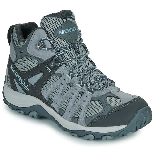 Scarpe da trekking Merrell ACCENTOR 3 MID WP Blu per Donna, ideali per escursioni e attività all'aperto, con materiali impermeabili e suola antiscivolo per una presa sicura. Design confortevole e traspirante, perfette per ogni avventura.