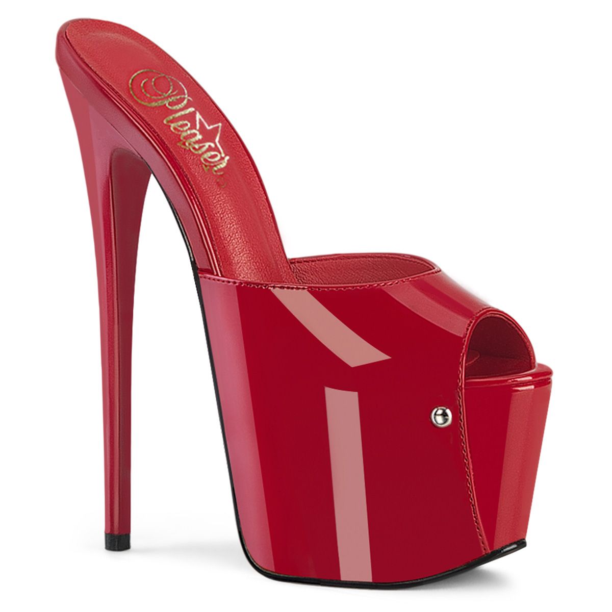 Pleaser JUBILANT-01 JUB01/R Sabot Donna  Tacco Altissimo 17 Plateau 7.6 Rosso JUB01/R