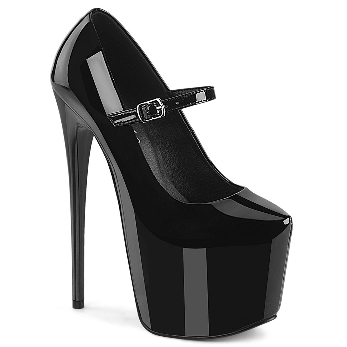 Pleaser JUBILANT-28 JUB28/B Decollete  Tacco Altissimo 17 Plateau 7.6 Nero JUB28/B