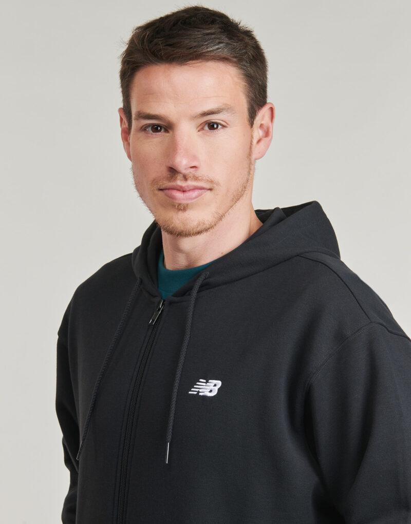 Felpe con cappuccio New Balance Sport Essentials Logo French Terry Full Zip Nero Felpe con cappuccio Uomo - 5