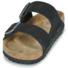 Chaussons BIRKENSTOCK Arizona &agrave; semelle souple en nubuck noir, pointure 3 (femme)