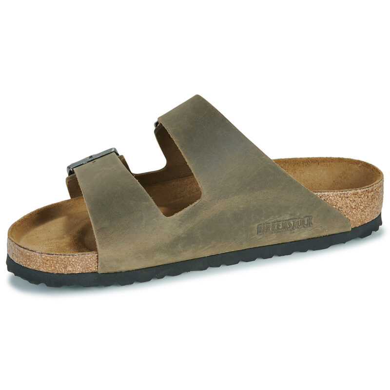 BIRKENSTOCK Arizona Oiled / Pelle / Khaki / Regular Kaki Ciabatta Donna - 4