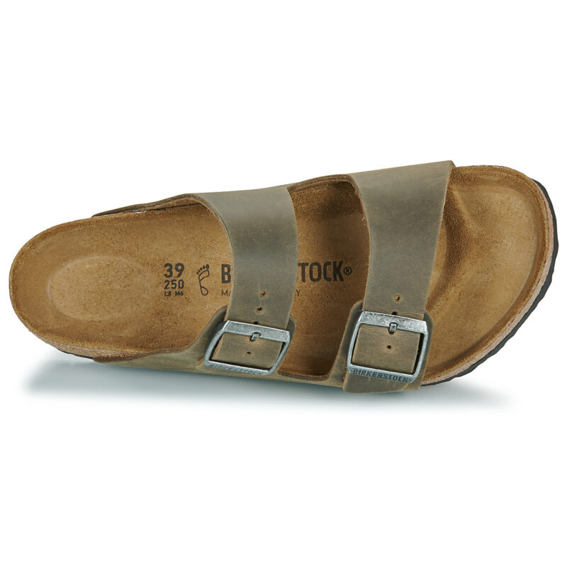 BIRKENSTOCK Arizona Oiled / Pelle / Khaki / Regular Kaki Ciabatta Uomo - 6