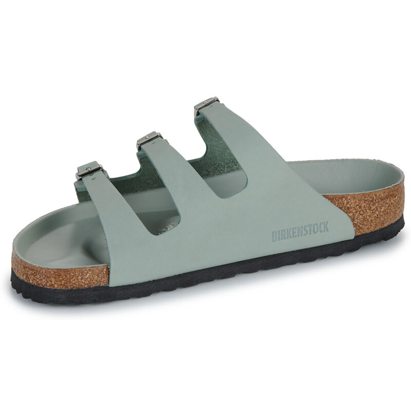 BIRKENSTOCK Florida Fresh Nubuck / Pure / Sage / Regular Verde Ciabatta Donna - 4