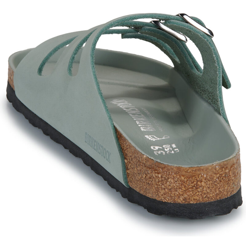 BIRKENSTOCK Florida Fresh Nubuck / Pure / Sage / Regular Verde Ciabatta Donna - 5