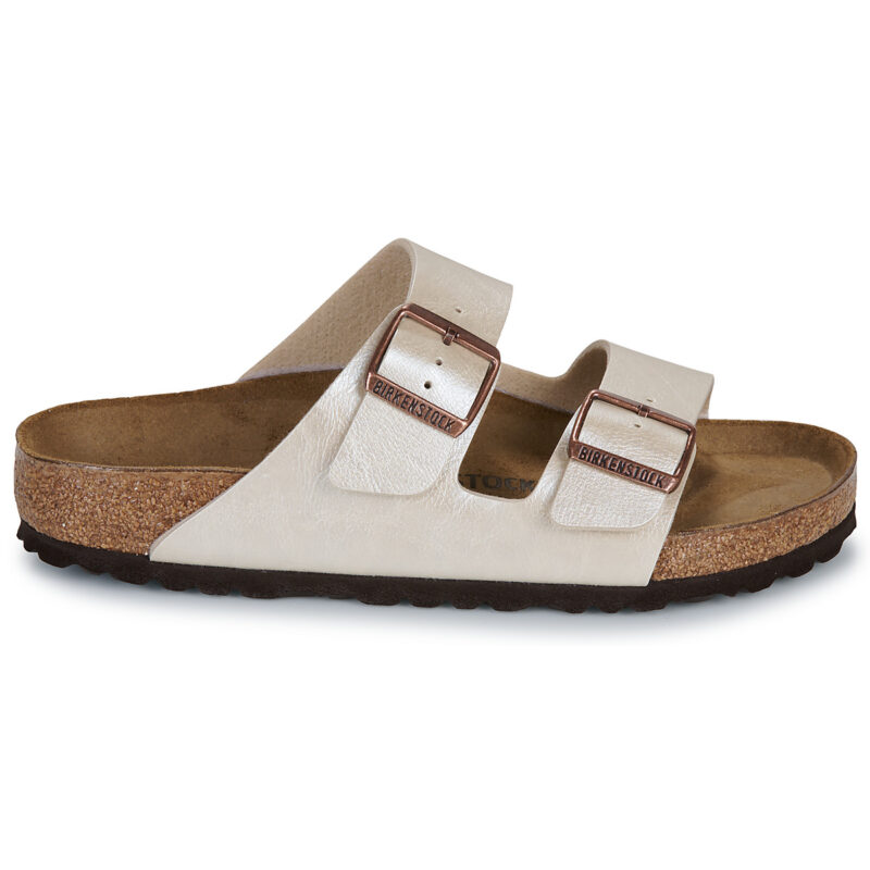 BIRKENSTOCK Arizona Birko-flor / Perla / White / Regular Beige Ciabatta Donna - 2