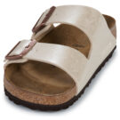 BIRKENSTOCK Arizona Birko-flor / Perla / White / Regular Beige Ciabatta Donna - 3