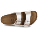 BIRKENSTOCK Arizona Birko-flor / Perla / White / Regular Beige Ciabatta Donna - 6