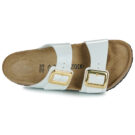 BIRKENSTOCK Sydney Cushion Buckle Birko-flor / Patent / White / Regular Bianco Ciabatta Donna - 6