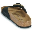 BIRKENSTOCK Madrid Big Buckle Nubuck / Black / Regular Nero Ciabatta Donna - 5