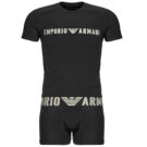Pyjama-Sets Emporio Armani T-SHIRT + TRUNK SET Schwarz Completi pigiami Herren - 1