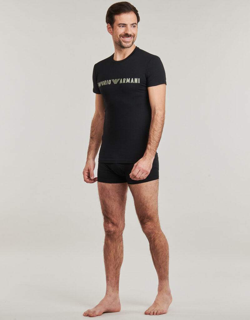 Pyjama-Sets Emporio Armani T-SHIRT + TRUNK SET Schwarz Completi pigiami Herren - 3