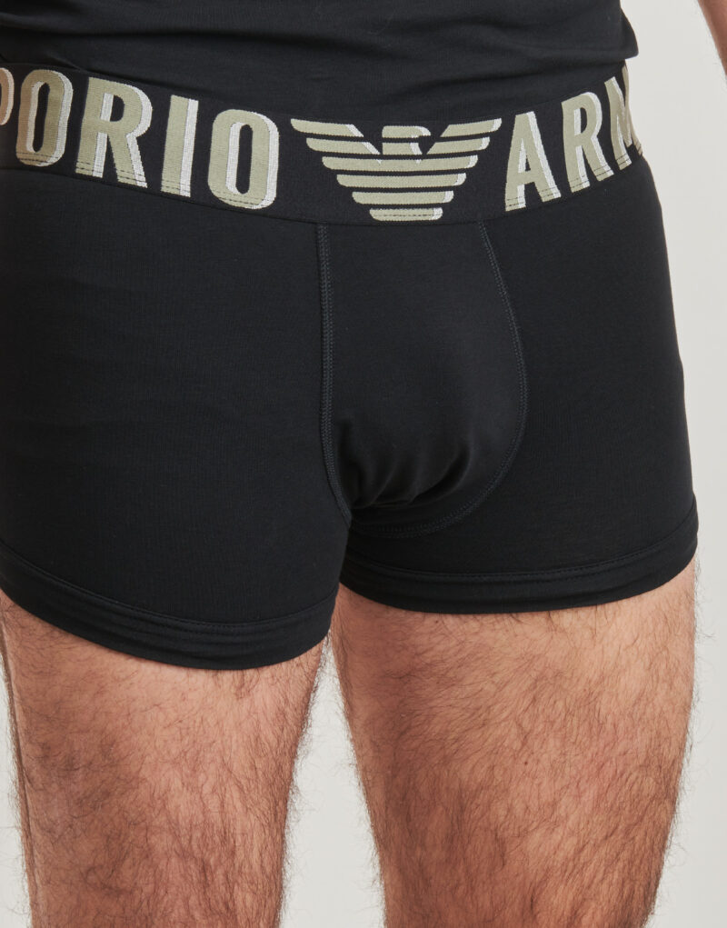 Pyjama-Sets Emporio Armani T-SHIRT + TRUNK SET Schwarz Completi pigiami Herren - 5