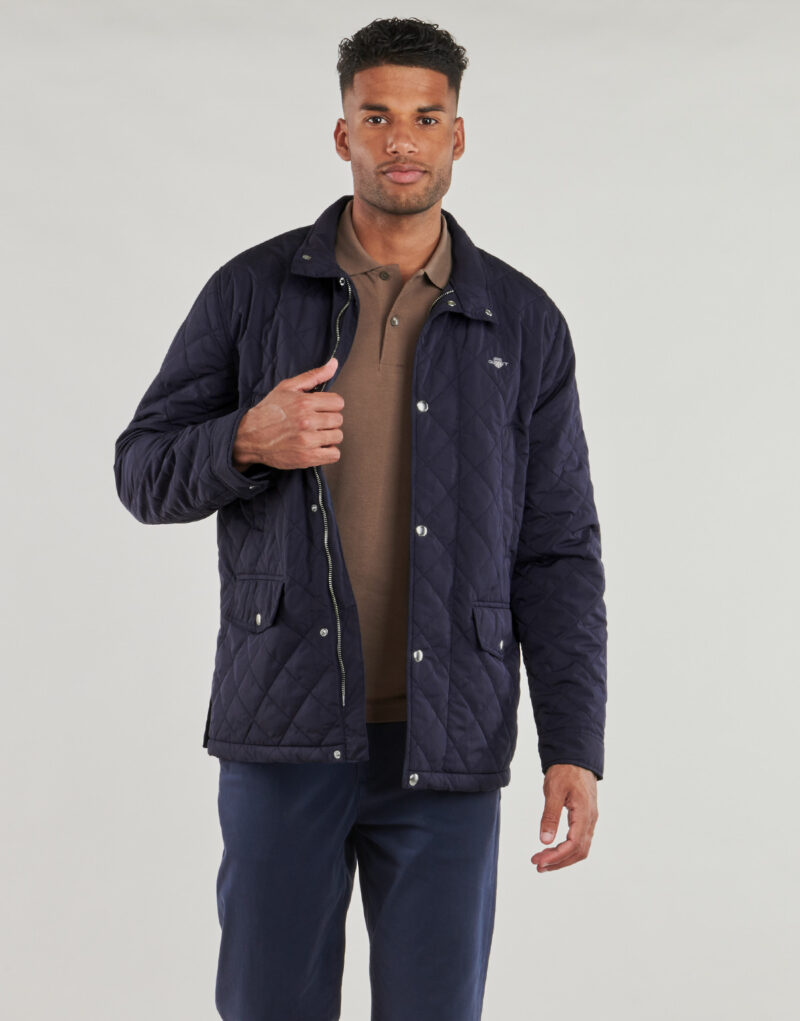 Giubbotto Gant QUILTED WINDCHEATER MID JACKET Marine Giubbotti Uomo - 2