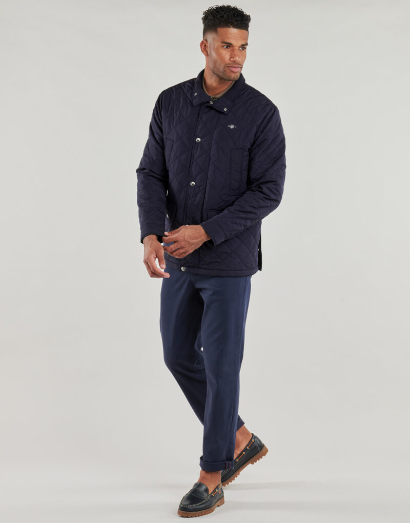 Giubbotto Gant QUILTED WINDCHEATER MID JACKET Marine Giubbotti Uomo - 3