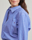 Camicia Tommy Hilfiger ESS POPLIN EASY FIT SHIRT Blu Camicie Donna - 5