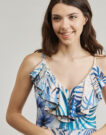 Tute / Jumpsuit  Guess  ALICE SLINKY OVERALL  Blu -   Tute / Jumpsuit Donna - 5
