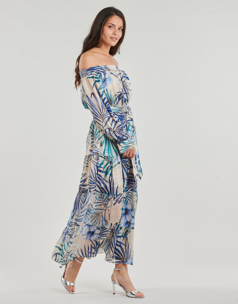 Abito   Guess  JOSEE OFF SHOULDER  Multicolore -   Abiti Lunghi Donna - 3