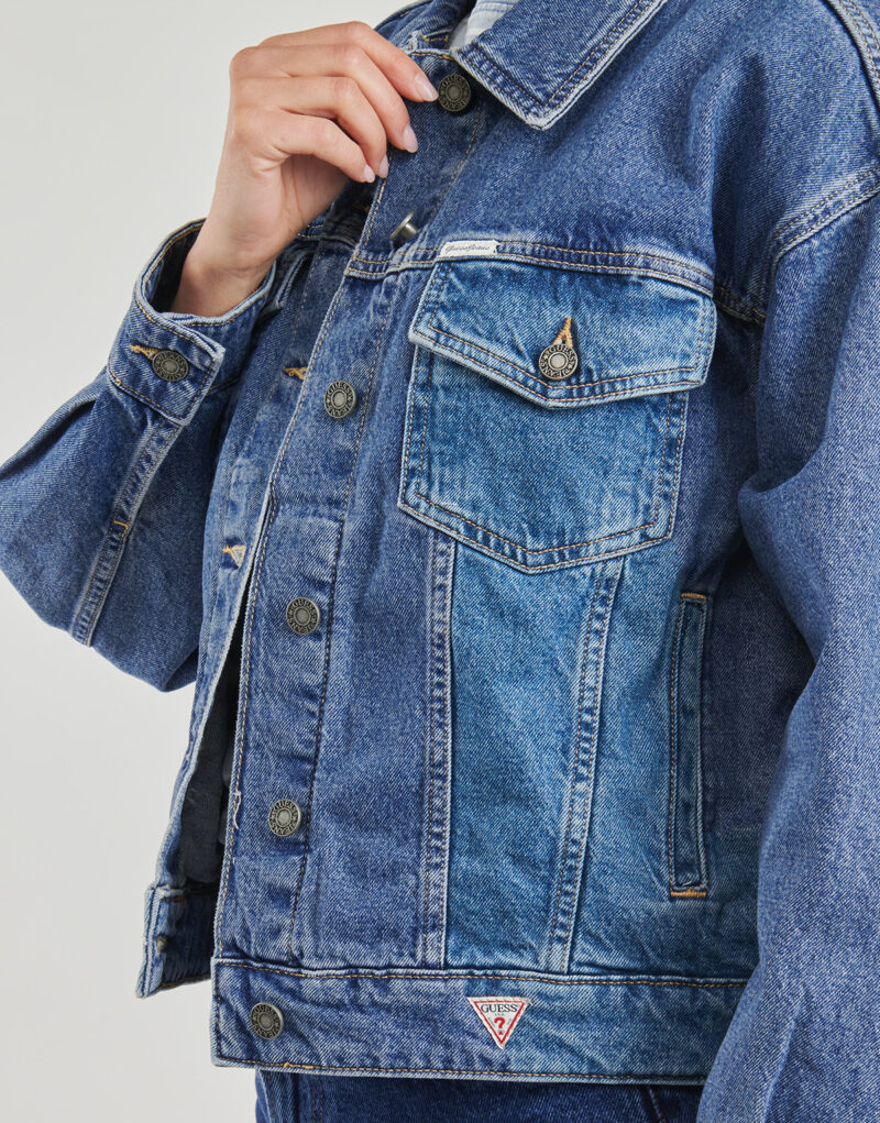 Giacca in jeans Guess OVERSIZE TRUCKER JACKET Blu - Giacche in jeans Donna - 5