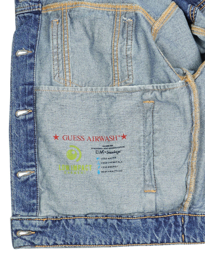 Giacca in jeans Guess OVERSIZE TRUCKER JACKET Blu - Giacche in jeans Donna - 6