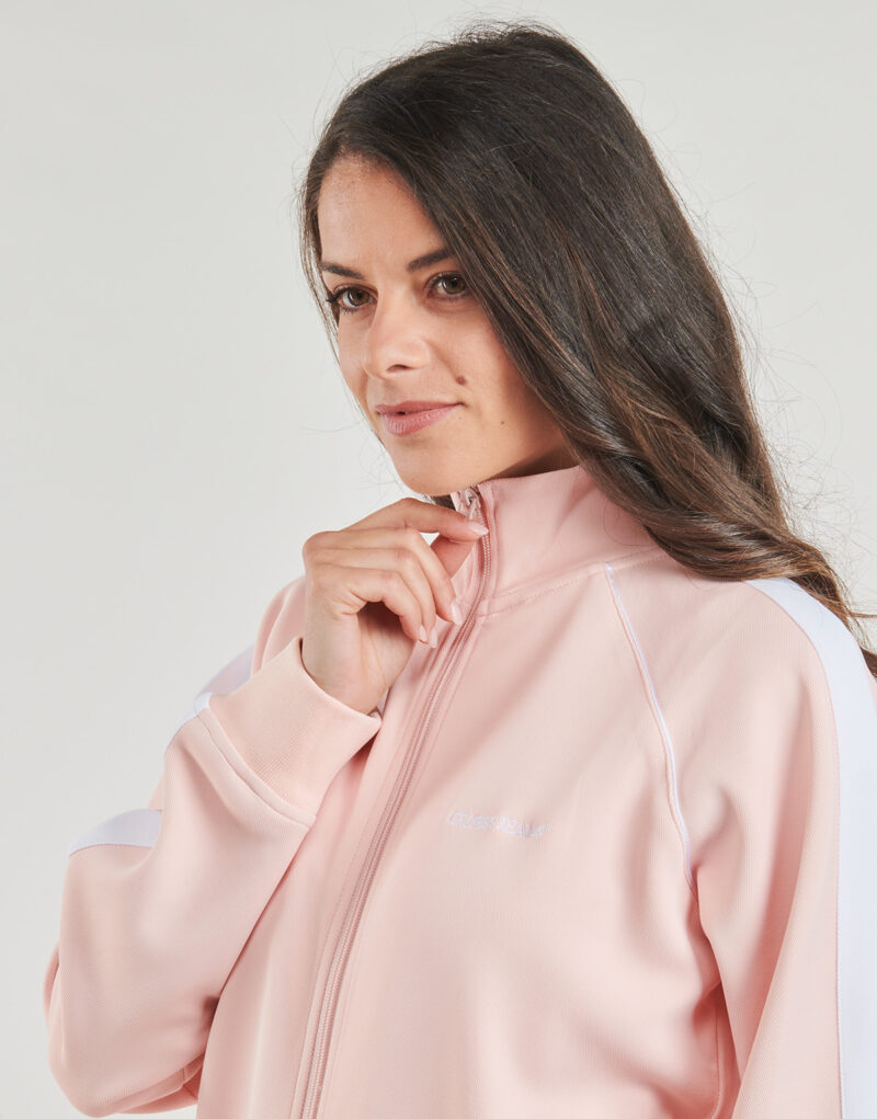 Giacca Sportiva Guess TRICOT TRACK JACKET Rosa Giacche Sportive Donna - 5