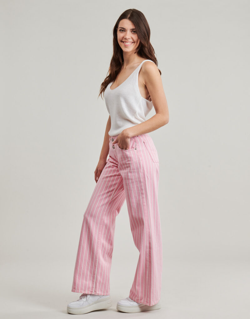 Jeans Flare  Le Temps des Cerises  LAURYN  Rosa -  Jeans Flare Donna - 3