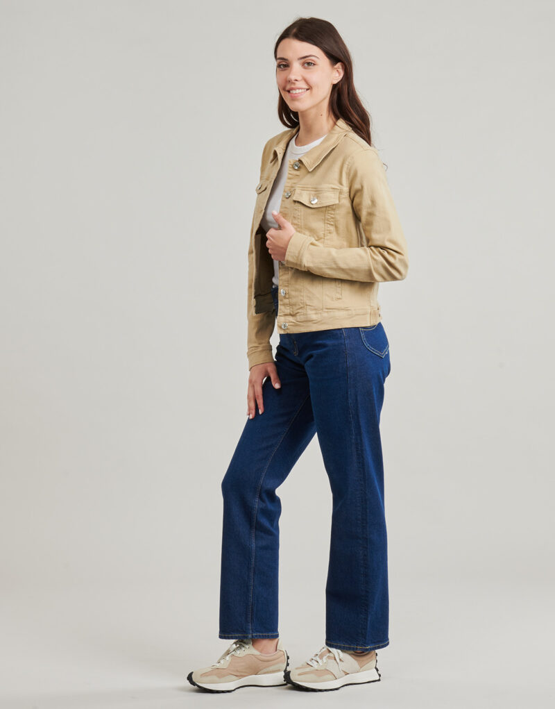 Giacca in jeans  Vero Moda  VMWILD  Beige -   Giacche in jeans Donna - 3