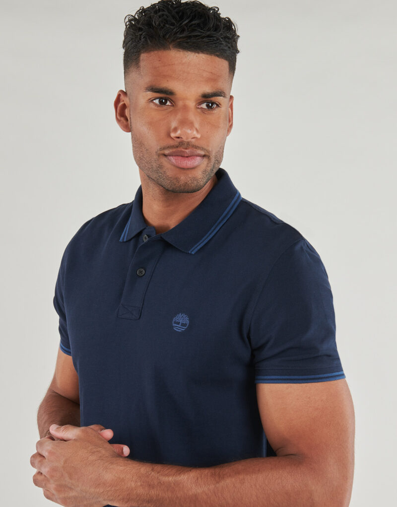 Timberland Millers River Tipped Pique Polo Schwarz Herren Polo - 5