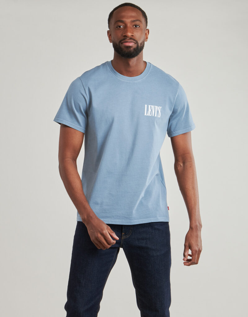 T-shirt Levis SS RELAXED FIT TEE Blu T-shirt maniche corte Uomo - 2