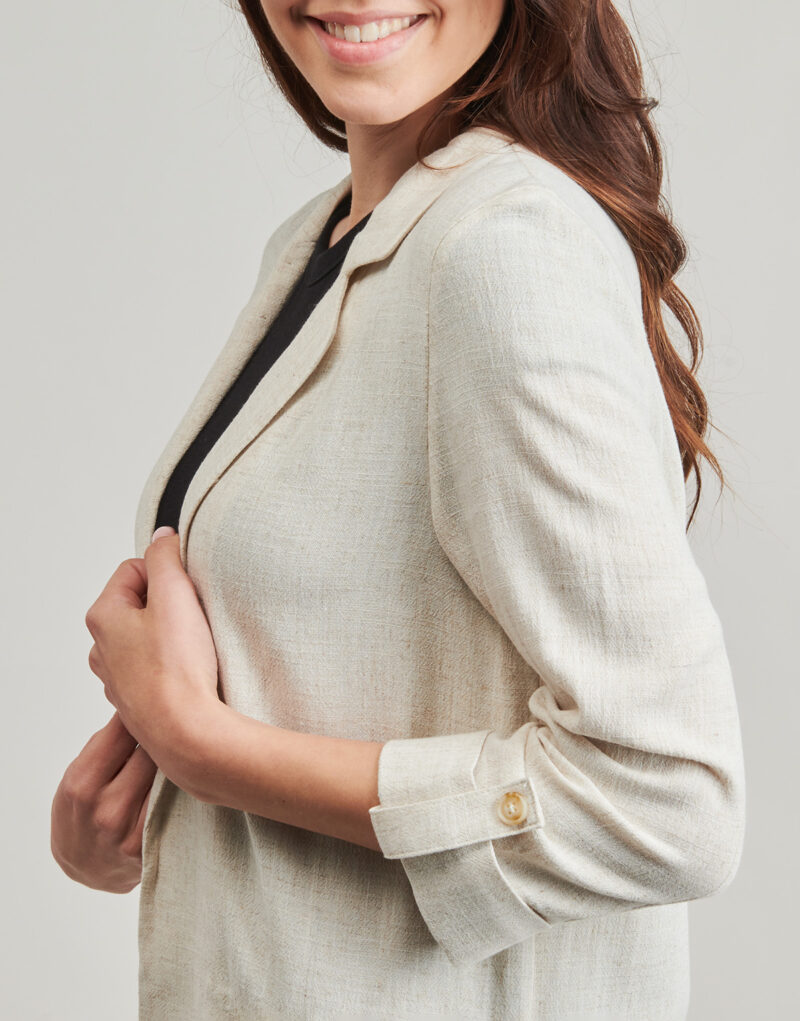 Giacca  Only  ONLSIESTA 3/4  Beige -  Giacche Donna - 5