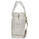 Emporio Armani TOTE M CANVAS JAQUARD MONOGRAM Beige Borse Shopping Donna - 3