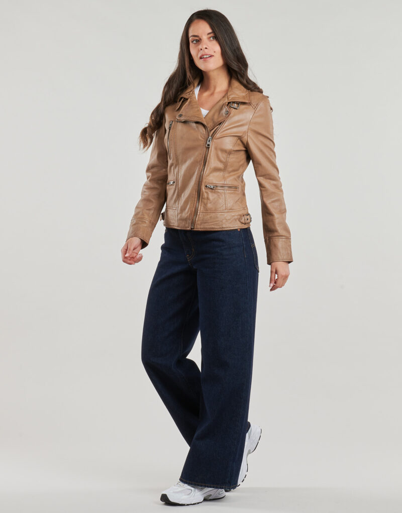Giacca in pelle Oakwood FLASH Marrone Giacche in pelle Donna - 3