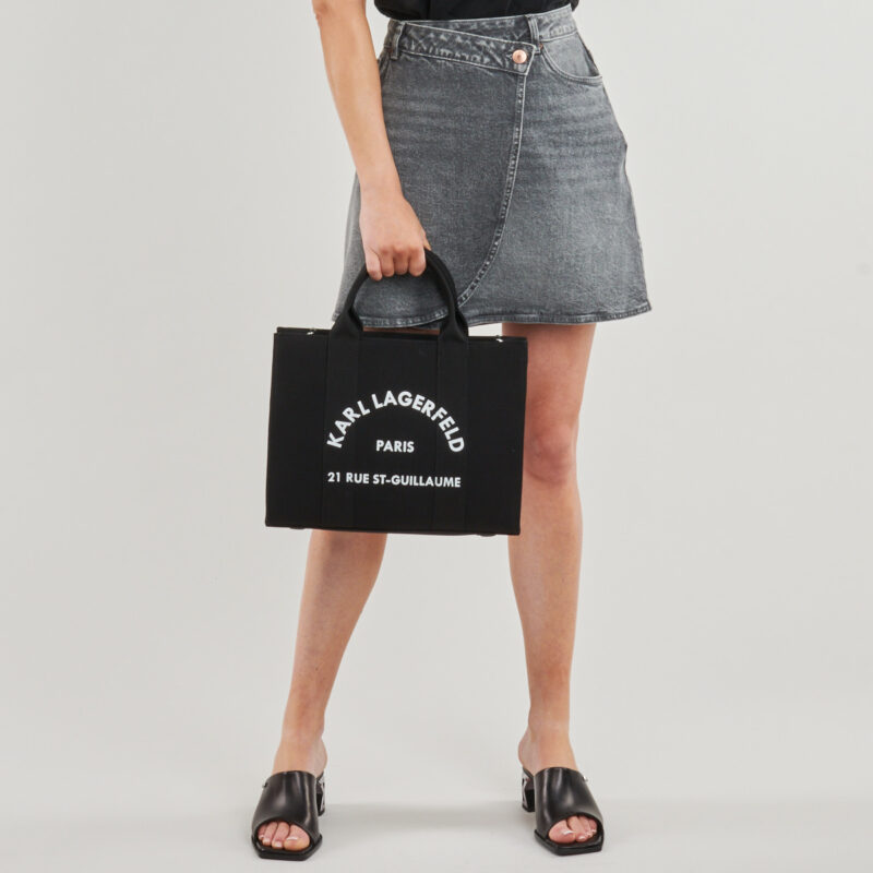 Donna Karl Lagerfeld K/RSG SQUARE MEDIUM TOTE Nero Borsetta Donna - 6