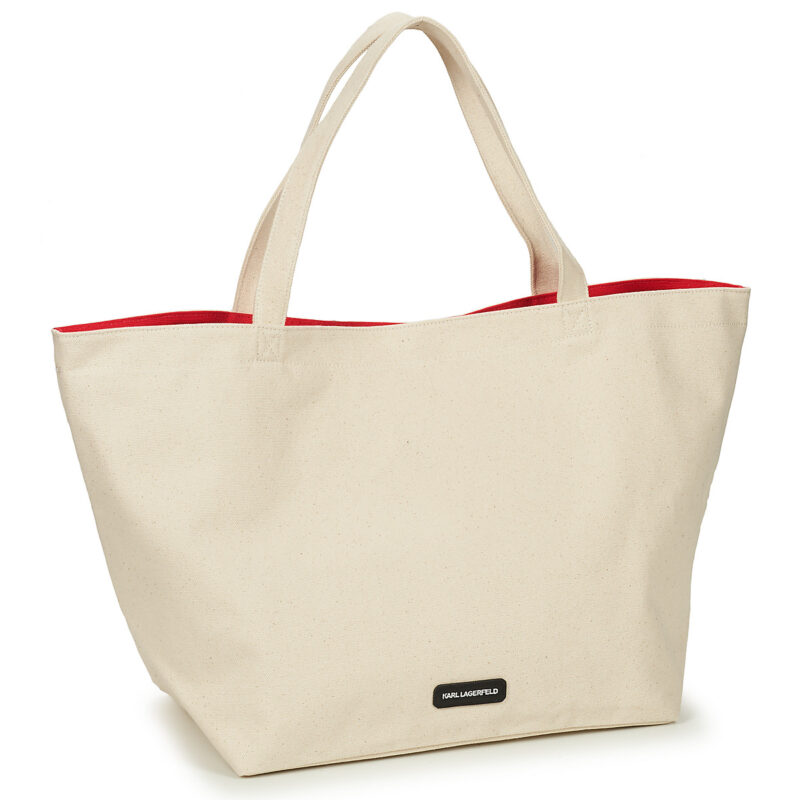 Karl Lagerfeld K/RSG CANVAS SHOPPER Beige Borse Shopping Donna - 2