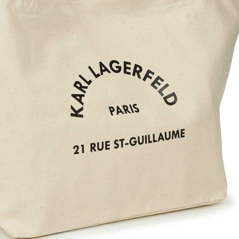 Karl Lagerfeld K/RSG CANVAS SHOPPER Beige Borse Shopping Donna - 4