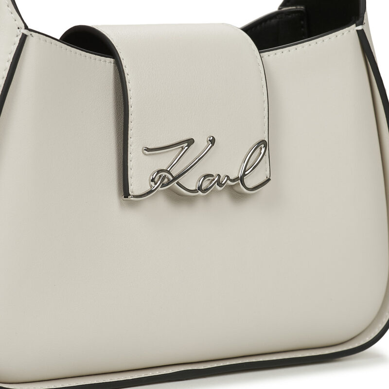 Karl Lagerfeld K/SIGNATURE SM SHOULDER BAG Bianco Borse a spalla Donna - 4
