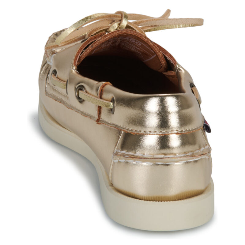 Sebago DOCKSIDES PORTLAND MET W Oro Scarpe da barca Donna - 5