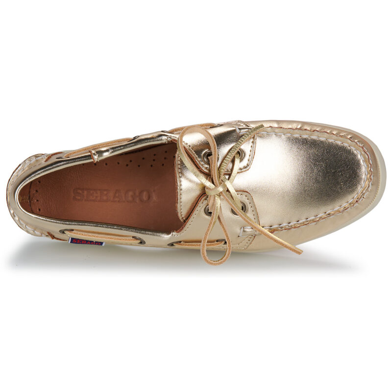 Sebago DOCKSIDES PORTLAND MET W Oro Scarpe da barca Donna - 6