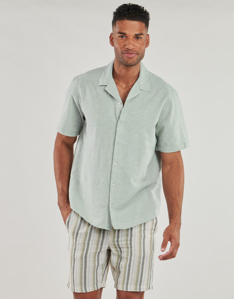Camisa de manga corta Selected SLHREGSUN Verde Camisas de manga corta Hombre - 2