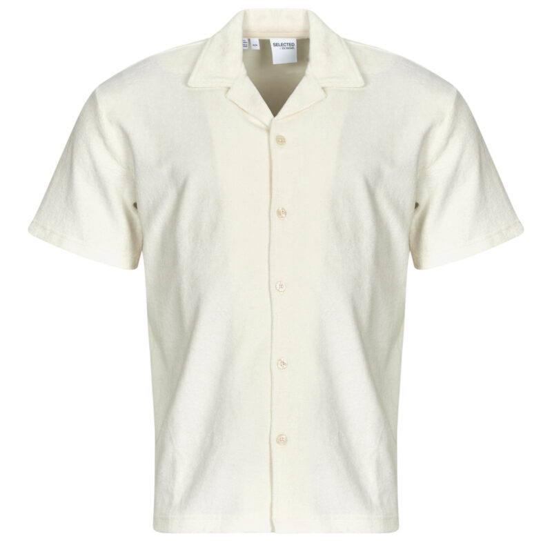 Camisa de manga corta Selected SLHRELAXTALON Beige Camisas de manga corta Hombre - 1