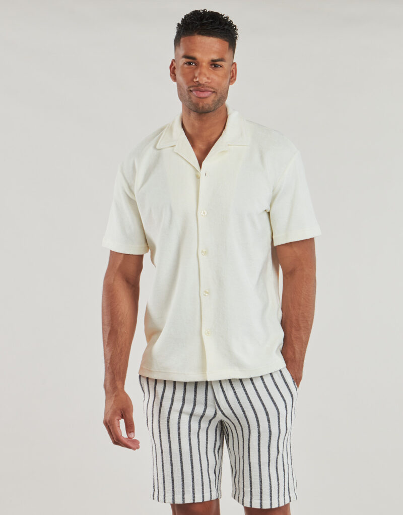 Camisa de manga corta Selected SLHRELAXTALON Beige Camisas de manga corta Hombre - 2