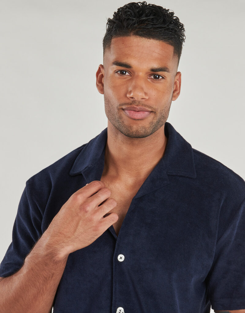 Camicia a maniche corte Selected SLHRELAXTALON Marine Camicie a maniche corte Uomo - 5