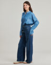 Jeans Flare Lee STELLA A LINE Blu Jeans Flare Donna - 3