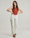 Jeans Lee RIDER CLASSIC Bianco Jeans Donna - 2